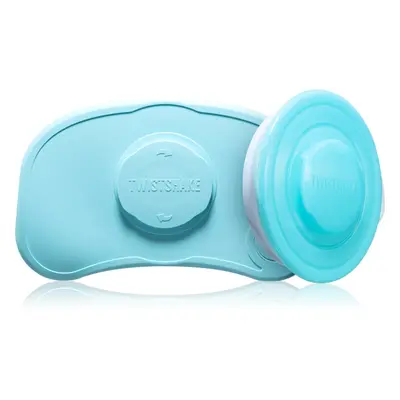 Twistshake Click-mat Mini + Plate podložka s talířem Pastel Blue 2 ks