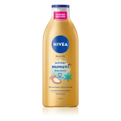 NIVEA Winter Moment výživné tělové mléko s bambuckým máslem 400 ml