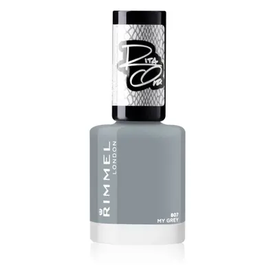 Rimmel 60 Seconds By Rita Ora rychleschnoucí lak na nehty odstín 807 My Grey 8 ml