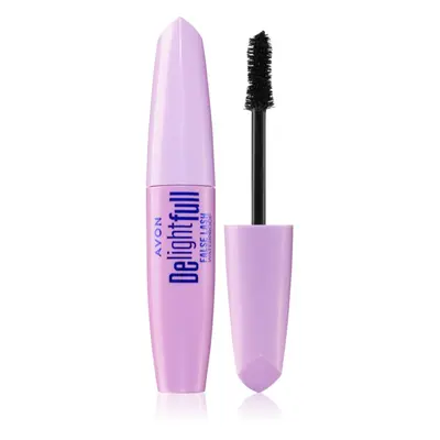 Avon DelightFull False Lash voděodolná prodlužující řasenka odstín Blackest Black 10 ml