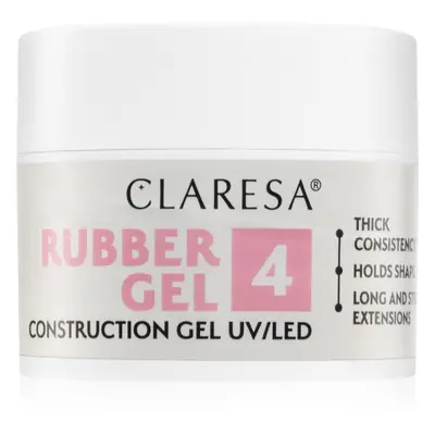 Claresa Rubber Gel Construction Gel UV/LED gelový lak pro prodloužení nehtů odstín 04 12 g