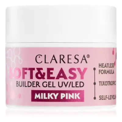 Claresa Soft&Easy Builder Gel podkladový gel na nehty odstín Milky Pink 12 g