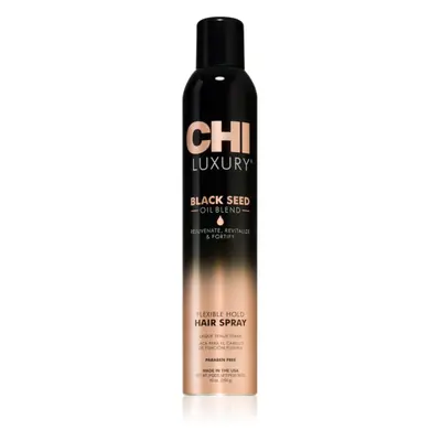 CHI Luxury Black Seed Oil Flexible Hold Hairspray lak na vlasy pro flexibilní zpevnění 284 ml