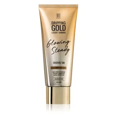 Dripping Gold Glowing Steady samoopalovací krém pro postupné opálení Medium - Dark 200 ml