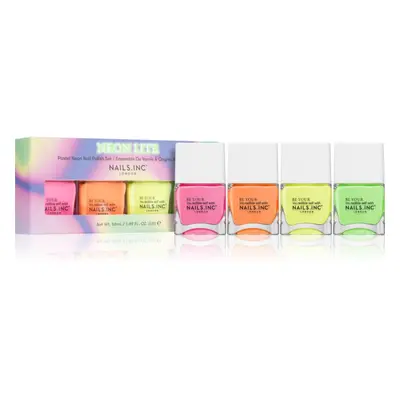 Nails Inc. Neon Lite Nail Polish Set sada laků na nehty