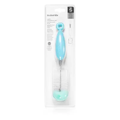 Suavinex Duo Baby Bottle Brush kartáč na čištění Turquoise 1 ks