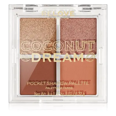 Revolution Relove Pocket Palette paletka očních stínů odstín Coconut Dream 4x0.72 g