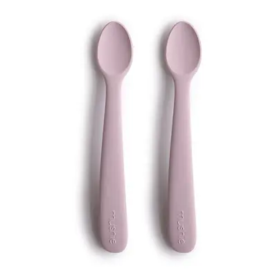 Mushie Silicone Feeding Spoons lžička Soft Lilac 2 ks