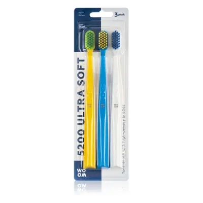 WOOM Toothbrush 5200 Ultra Soft zubní kartáčky 3 ks