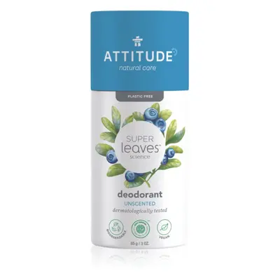 Attitude Super Leaves Deodorant tuhý deodorant bez obsahu hliníkových solí Unscented 85 g