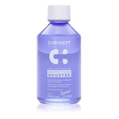 Curasept Daycare Protection Junior Booster ústní voda pro děti 7-12 years Bubble Gum 250 ml