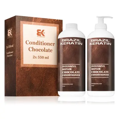 Brazil Keratin Chocolate Intensive Repair Conditioner výhodné balení pro poškozené vlasy