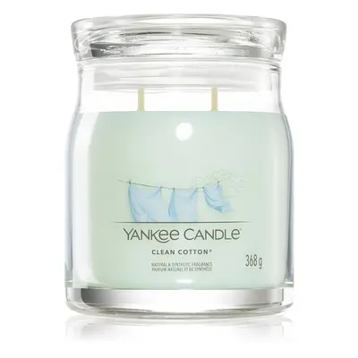 Yankee Candle Clean Cotton vonná svíčka Signature 368 g