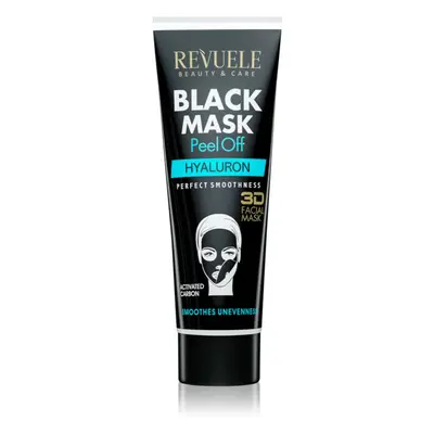 Revuele Black Mask Peel Off Hyaluron čisticí slupovací maska s aktivním uhlím 80 ml