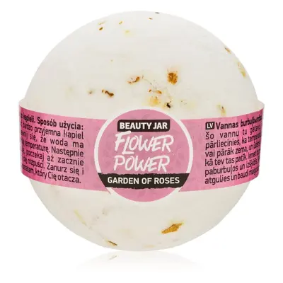 Beauty Jar Flower Power šumivá koule do koupele s vůní růží 150 g