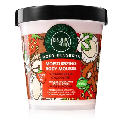 Organic Shop Body Desserts Strawberry & Chocolate tělová pěna s hydratačním účinkem 450 ml