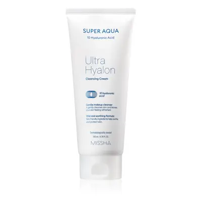 Missha Super Aqua 10 Hyaluronic Acid hydratační čisticí krém 200 ml