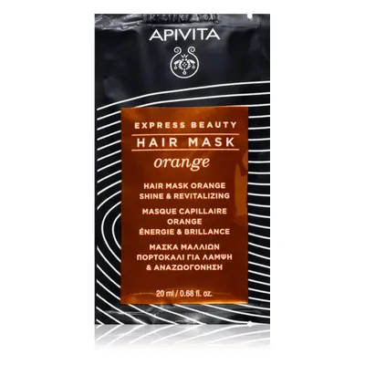 Apivita Express Beauty Hair mask Shine Orange revitalizační maska na vlasy 20 ml