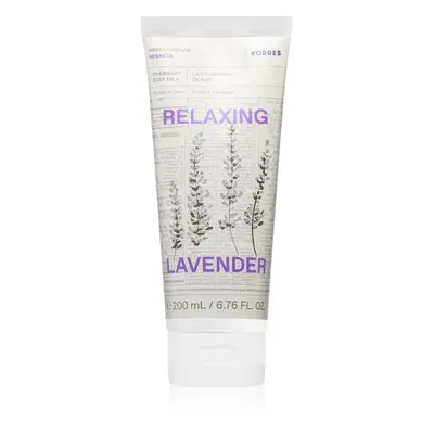 Korres Relaxing Lavender relaxační tělové mléko na noc 200 ml