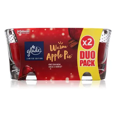 GLADE Warm Apple Pie vonná svíčka DUO BALENÍ 2x112 g