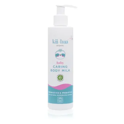 kii-baa® organic Baby Caring Body Milk pečující tělové mléko s probiotiky a prebiotiky pro děti 