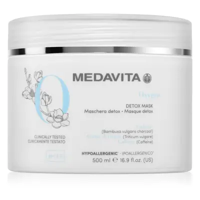 Medavita Oxygen Detox Mask detoxikační maska na vlasy a vlasovou pokožku 500 ml