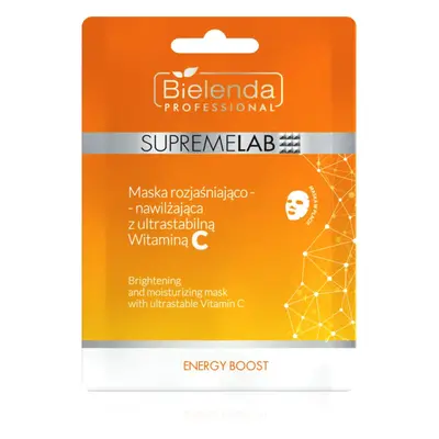 Bielenda Professional Supremelab Energy Boost rozjasňující plátýnková maska s vitaminem C 1 ks