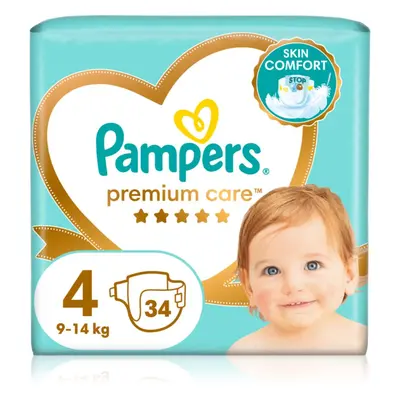 Pampers Premium Care Size 4 jednorázové pleny 9-14 kg 34 ks