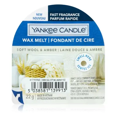 Yankee Candle Soft Wool & Amber vosk do aromalampy 22 g