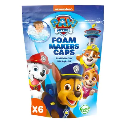 Nickelodeon Paw Patrol Foam Makers Caps pěna do koupele pro děti 6x16 g