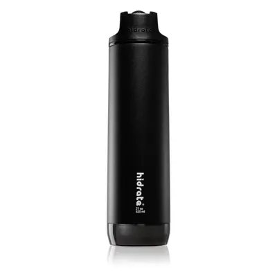 HidrateSpark Steel chytrá láhev s brčkem barva Black 620 ml