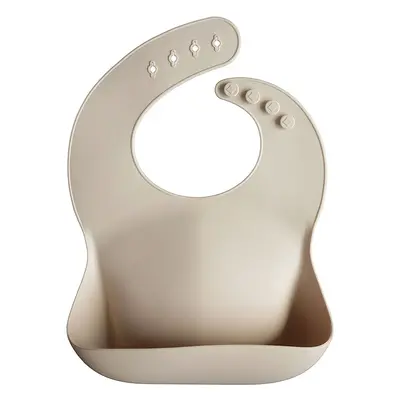 Mushie Silicone Baby Bib bryndák Shifting Sand 1 ks