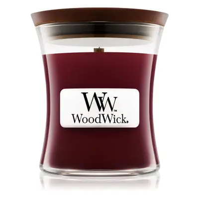 Woodwick Black Cherry vonná svíčka s dřevěným knotem 85 g