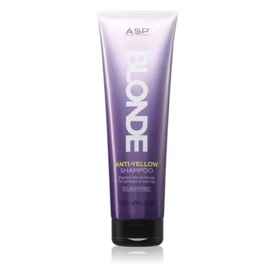 ASP System Blonde Anti-Yellow rozjasňující šampon pro blond a šedivé vlasy 275 ml