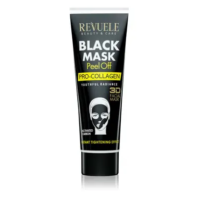 Revuele Black Mask Peel Off Pro-Colagen slupovací maska pro zpevnění pleti 80 ml