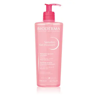 Bioderma Sensibio Gel Moussant jemný zklidňující čisticí a odličovací gel 500 ml