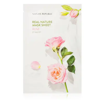 NATURE REPUBLIC Real Nature Rose Mask Sheet revitalizační plátýnková maska 23 ml