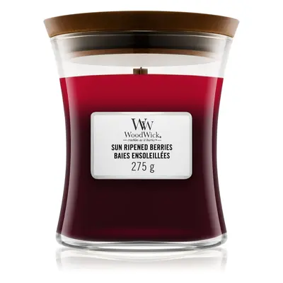 Woodwick Trilogy Sun Ripened Berries vonná svíčka s dřevěným knotem 275 g