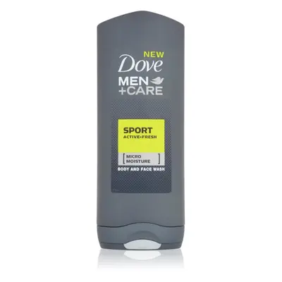 Dove Men+Care Active + Fresh sprchový gel na tělo a obličej 400 ml