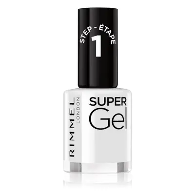 Rimmel Super Gel gelový lak na nehty bez užití UV/LED lampy odstín 001 Basic B 12 ml