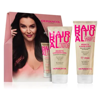 Dermacol Hair Ritual dárková sada pro hnědé odstíny vlasů