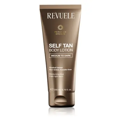 Revuele Paradise Bronze Self Tan Body Lotion samoopalovací mléko pro postupné opálení odstín Med