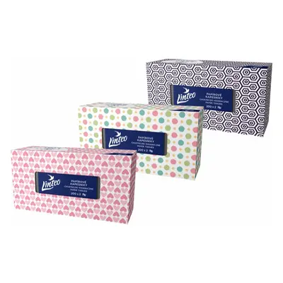 Linteo Paper Tissues Two-ply Paper, 200 pcs per box papírové kapesníky 200 ks