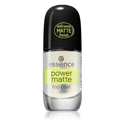 Essence Power Matte vrchní gelový lak pro matný vzhled 8 ml