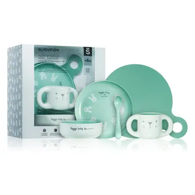 Suavinex Hygge Toddler Feeding Set jídelní sada pro děti 6 m+ Green 5 ks