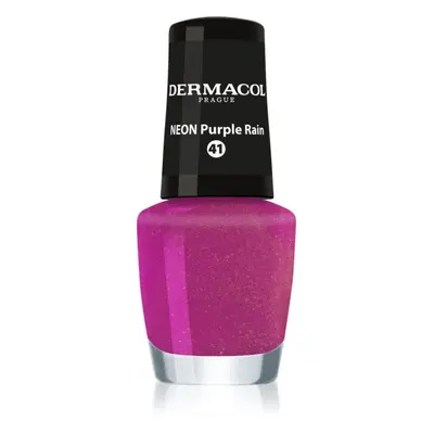 Dermacol Neon neonový lak na nehty odstín 41 Purple Rain 5 ml