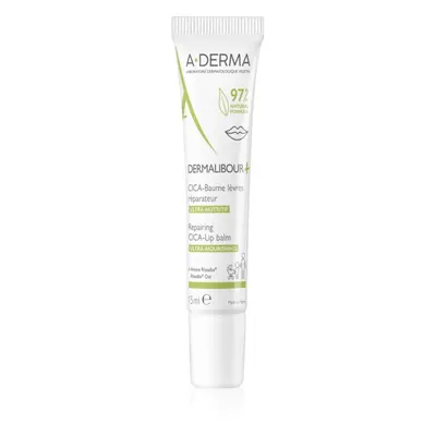 A-Derma Dermalibour+ vyživující balzám na rty s hydratačním účinkem 15 ml