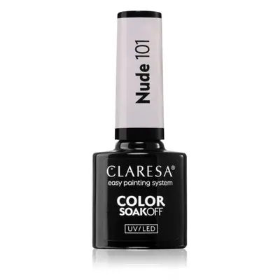 Claresa SoakOff UV/LED Color Nude gelový lak na nehty odstín 101 5 g