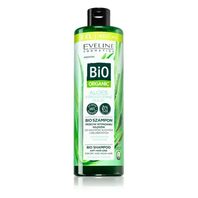 Eveline Cosmetics Bio Organic Natural Aloe Vera šampon proti vypadávání vlasů s aloe vera 400 ml