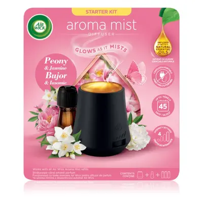 Air Wick Aroma Mist Peony & Jasmine aroma difuzér s náplní + baterie 1 ks